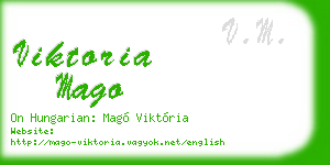 viktoria mago business card